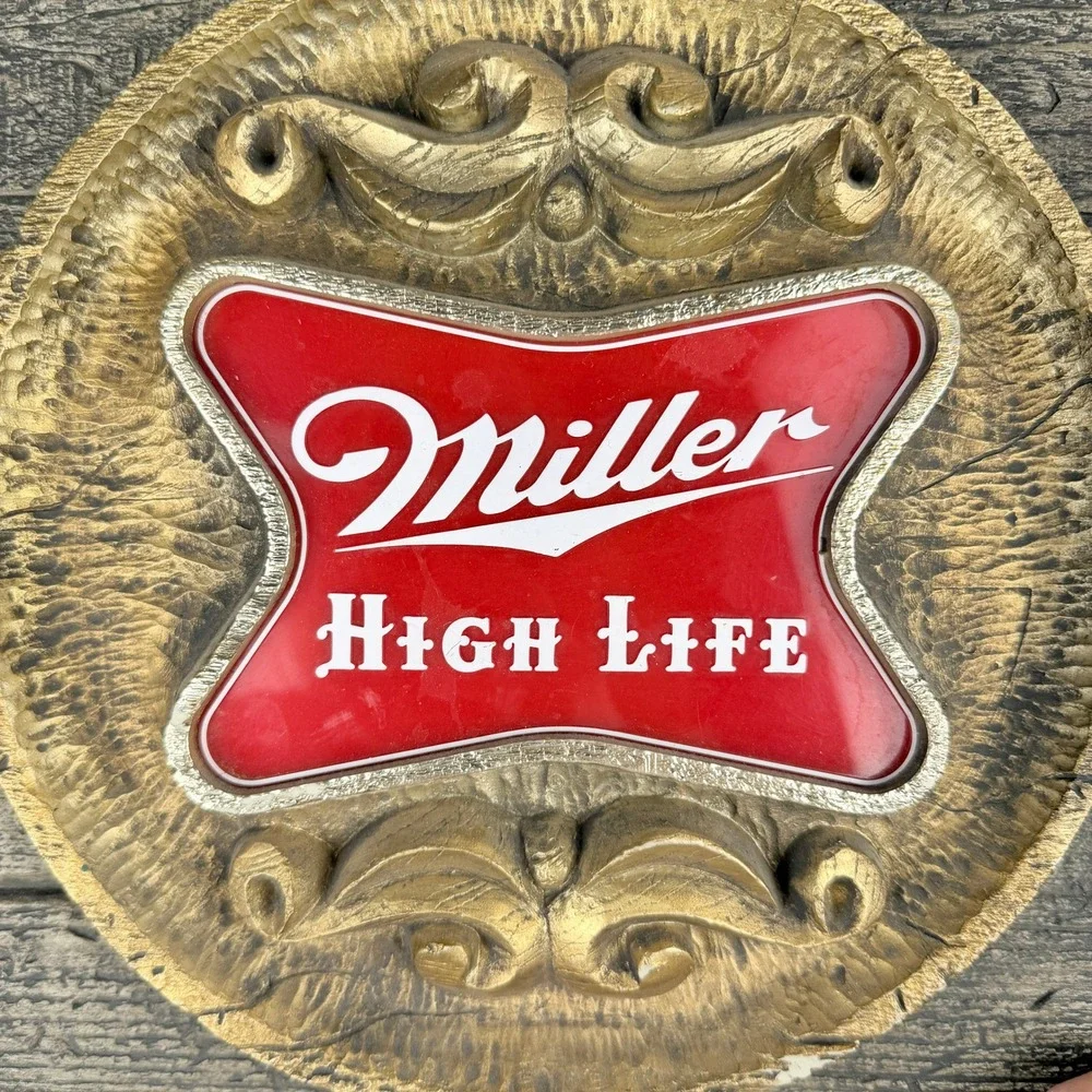 Miller High Life Vintage Bar‎ Sign If You've Got The Time Beer Slogan 20x10.5